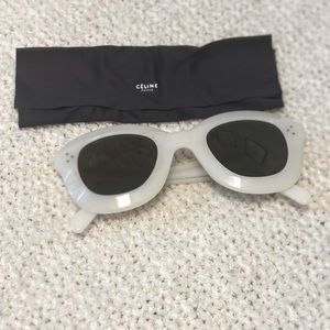 Authentic white Celine sunglasses. NEW!!!